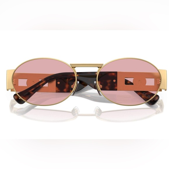 NEW VERSACE VE2264 100284 GOLD SUNGLASSES MOD 2264 1002/84 UNISEX VE2264 1002/84 - Picture 4 of 7